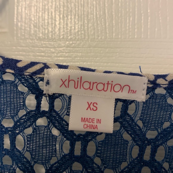 NWOT Navy Lacy Romper - Picture 2 of 7